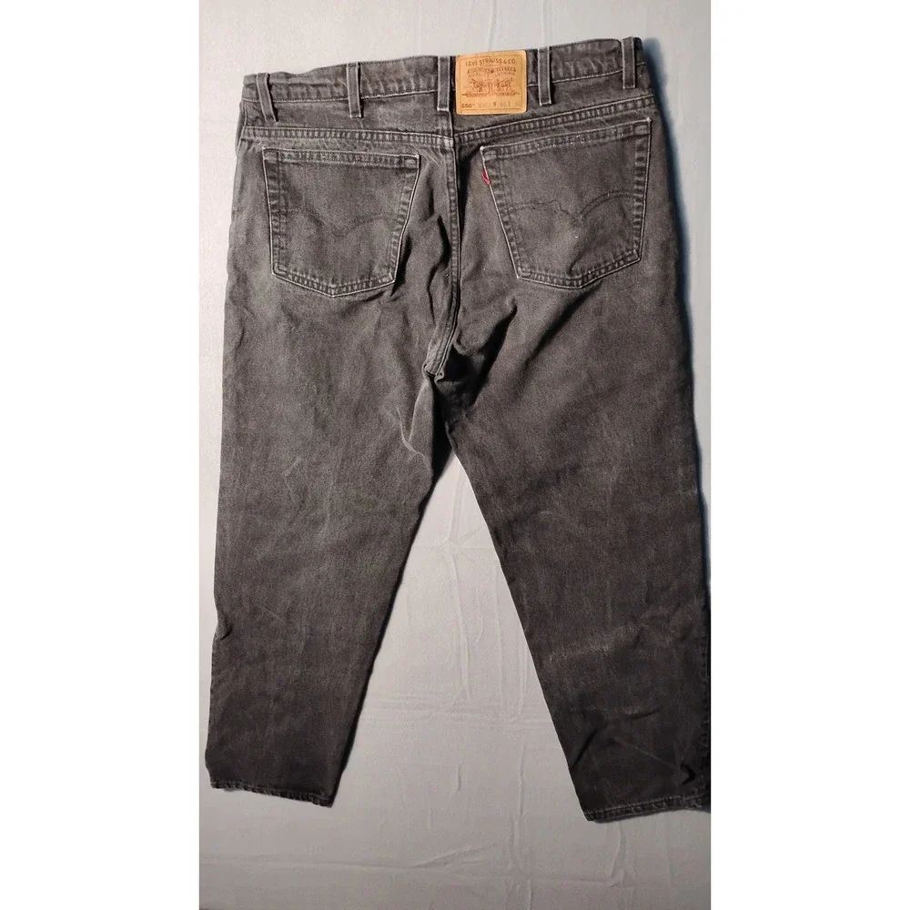 90s Levi's 550 Black Relaxed Fit Jeans Mens W40 L30